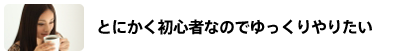 とにかく初心者なのでゆっくりやりたい