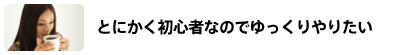 とにかく初心者なのでゆっくりやりたい